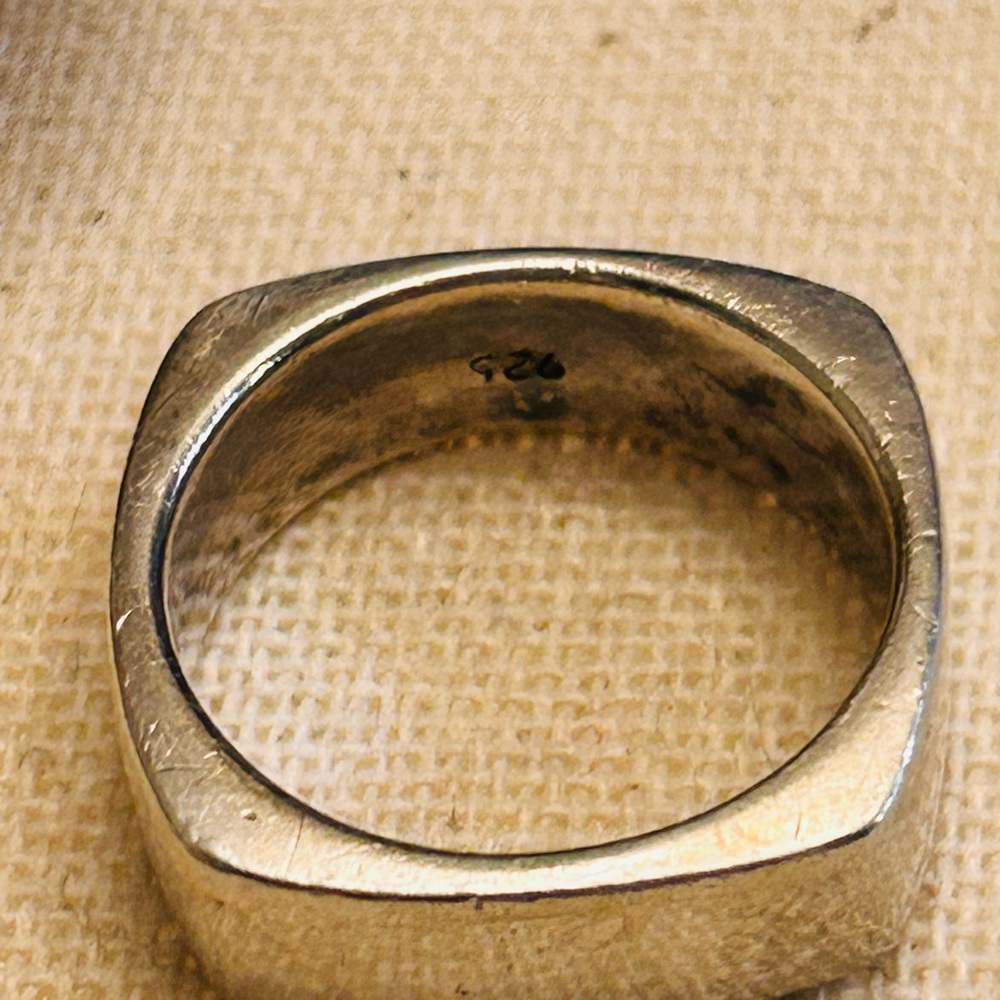 Sterling Silver Square Shape Ring - image 3